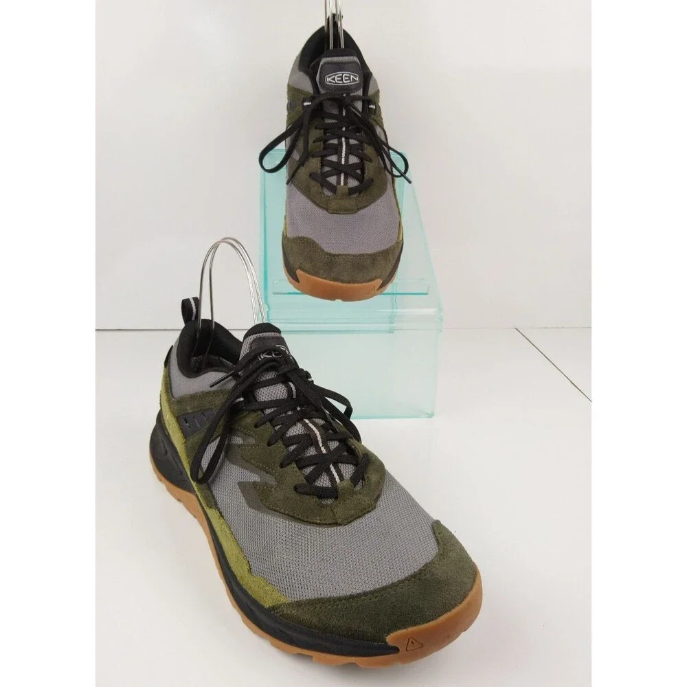 KEEN Hightrail Waterproof Hiking Shoes Grey Green Men's Size 12